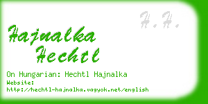hajnalka hechtl business card